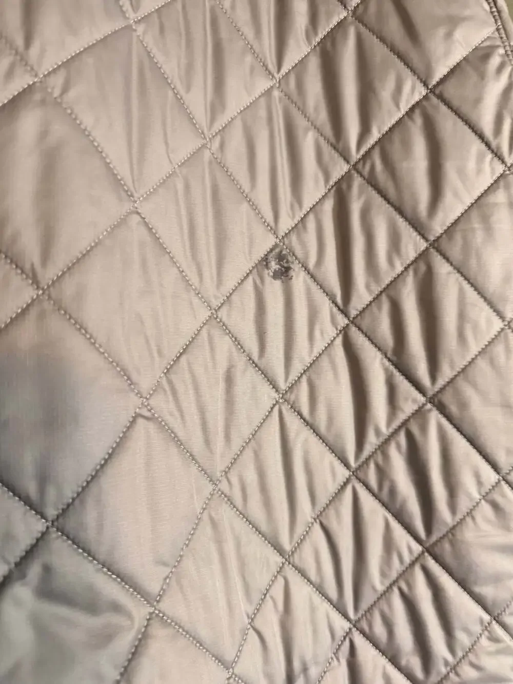 The North Face Mens Jester Quilted Bomber Jacket Gray Sherpa Lined Large